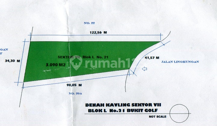 Dijual Kavling cantik view golf di Bukit Golf BSD  8