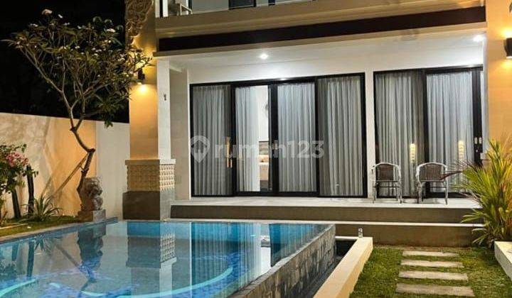 Dijual Vila cantik siap tinggal fullfurnished baru di Canggu Bali 1