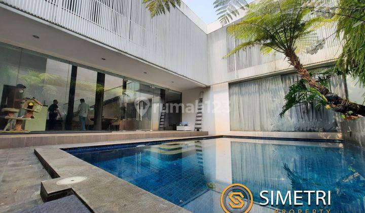 Rumah di Cirendeu Tropical Modern Ada Swimming Pool, Akses Dekat Ke Stasiun Mrt Lebak Bulus 1