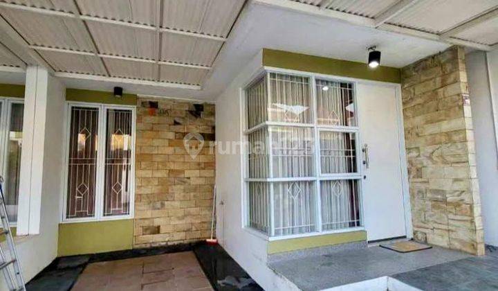 tampak depan rumah serua indah ciputat, minimalis