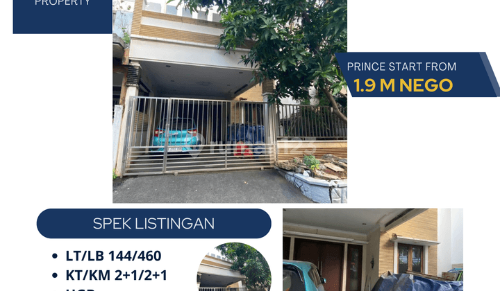 Dijual Rumah 2 Lt di Dalam Cluster Banjar Wijaya 1