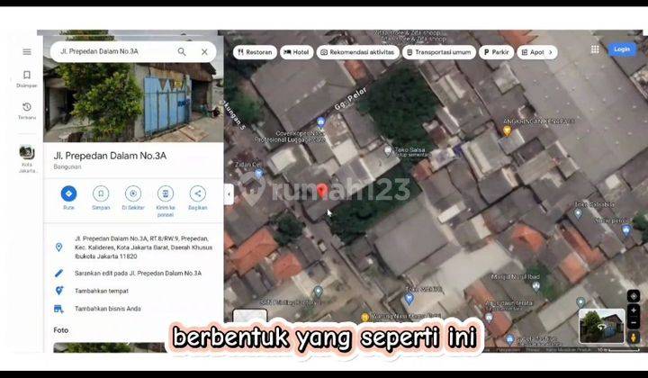 DIjual Tanah eks Pabrik Luas Tanah 2349m2, Di Jakarta Narat 1