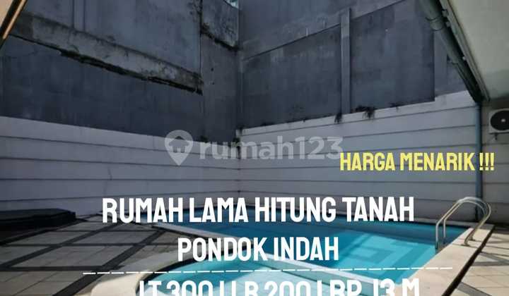 Turun Harga Rumah Hitung Tanah di Pondok Indah Jakarta Selatan 2