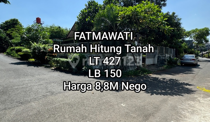Rumah Hook Hitung Tanah Di Komplek Fatmawati Jakarta Selatan