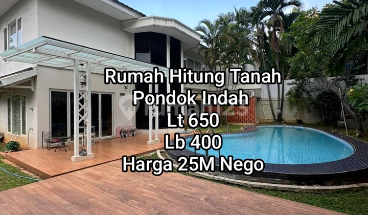 Rumah Hook Hitung Tanah Di Pondok Indah Jakarta Selatan