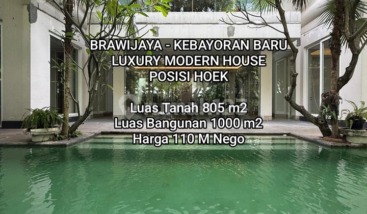 Rumah Mewah Bagus di Brawijaya Kebayoran Baru Jaksel