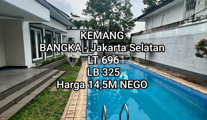 Rumah Halaman Luas Privet Pool di Bangka Kemang Jakarta Selatan