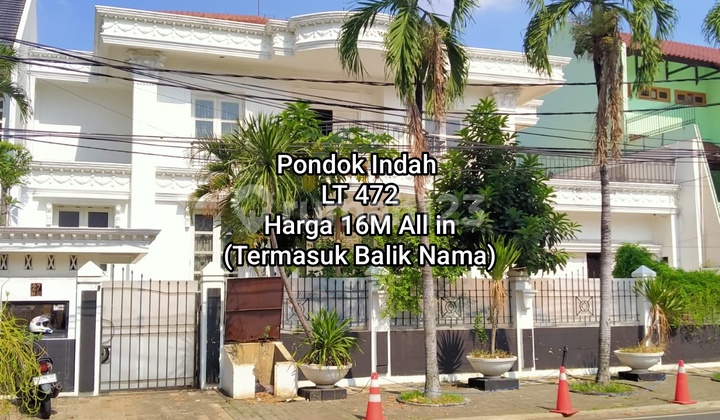 Cheapest Fast Sell Pondok Indah House South Jakarta
