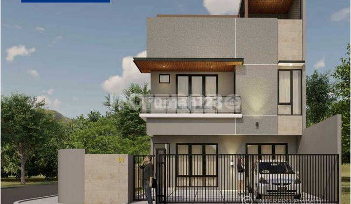 Rumah Hoek Taman Villa Meruya Brand New 3 Lantai LT 196m2 1