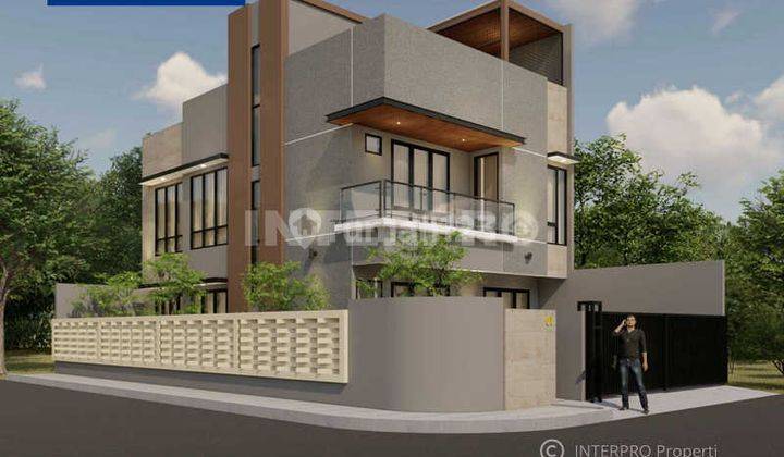 Rumah Hoek Taman Villa Meruya Brand New 3 Lantai LT 196m2 2