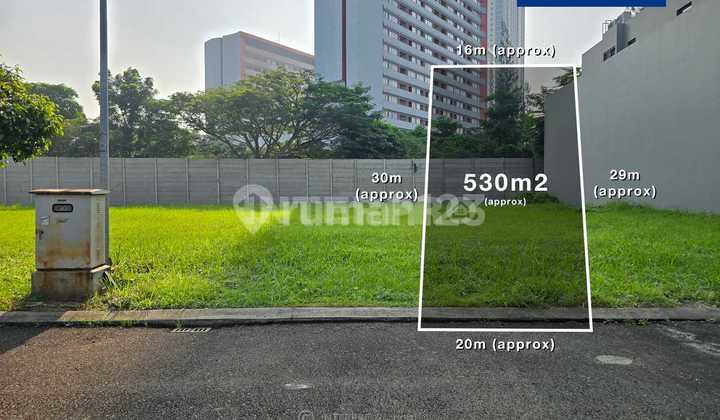 Jual Kavling Sutera Victoria Depan Taman Jalan Lebar Lt 530m2 Jual Kavling Sutera Victoria Depan Taman Jalan Lebar Lt 530m2