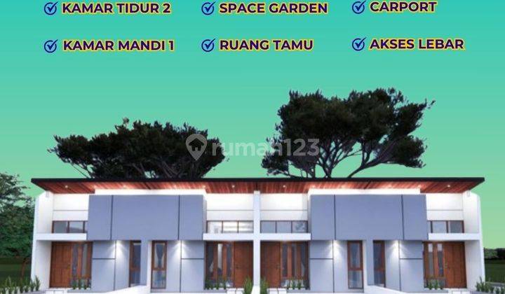 Jual Rumah Konsep Kontemporer, 300 Jtan Dekat Pintu Tol Prambanan 1