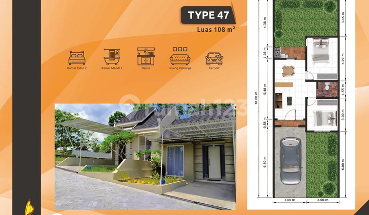 Rumah Baru Dalam Cluster Strategis Dekat Rs Pku Gamping Sleman - 632 Juta Nego 2