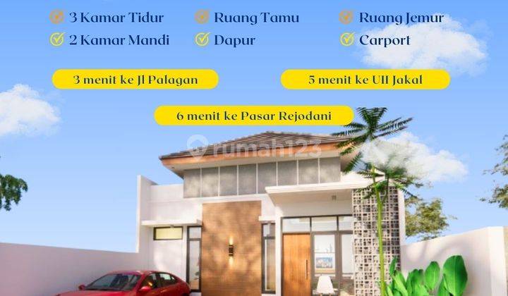 Hunian Baru Strategi, 825 Jt All In Dekat Pasar Rejondani Sleman 1