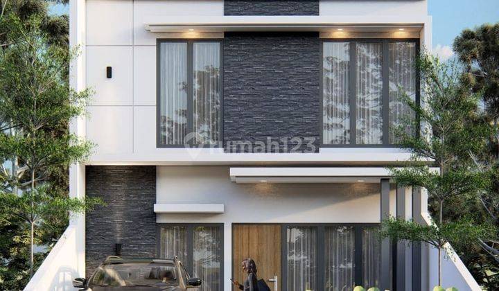 Rumah 2 Lantai Konsep Kontemporer Harga 800 Jtan Di Purwomartani 1