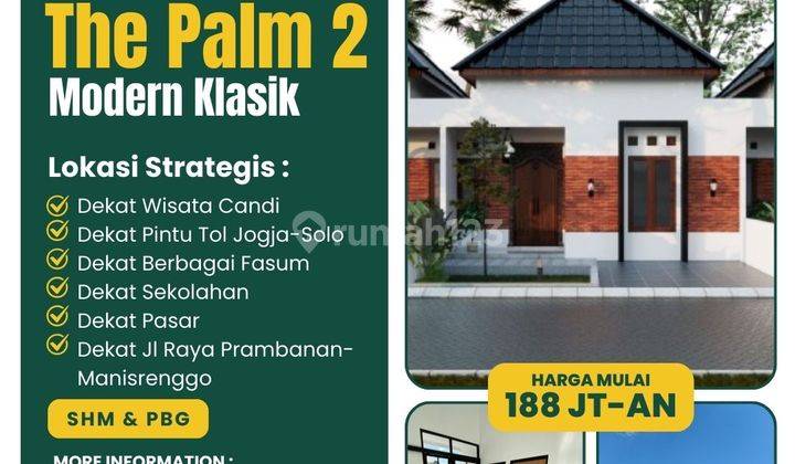 Rumah Harga Terjangkau Modern Klasik di Perbatasan Sleman Timur 1