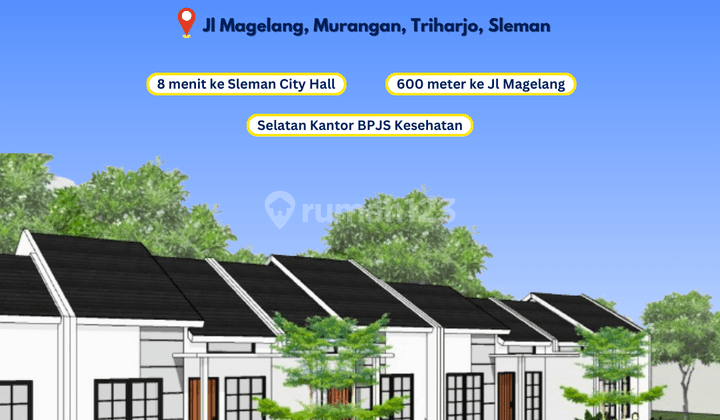  Rumah Asri 400 Jtan, Desain Modern Klasik di Jl Magelang Km 12  1