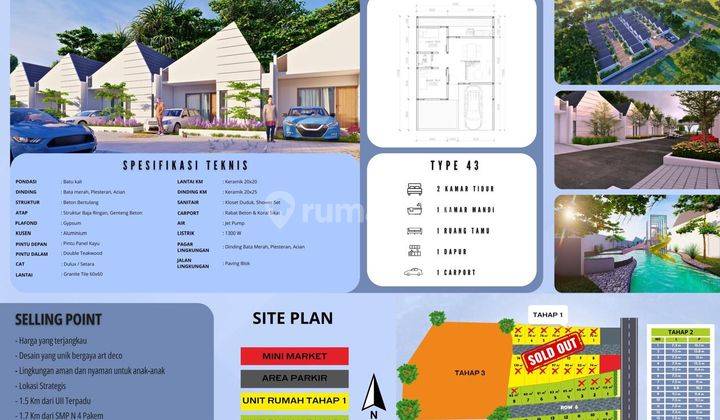 Rumah Desain Skandinavia Harga 500 Jtan di Dekat Kampus Uii Jakal 1