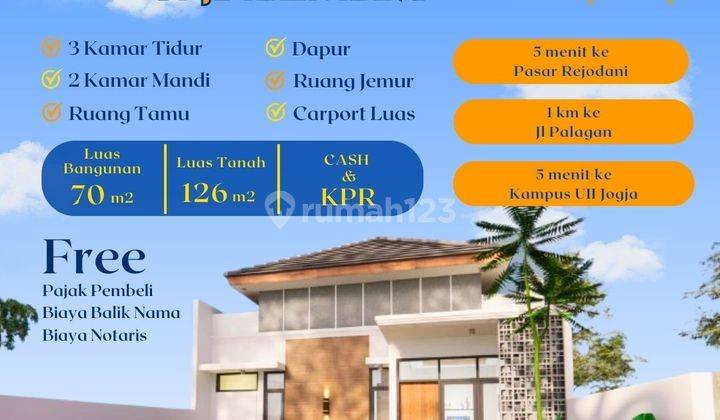 Rumah Impian Siap Huni, 825 Jt All In Dekat Al Azhar Cairo Sleman 1