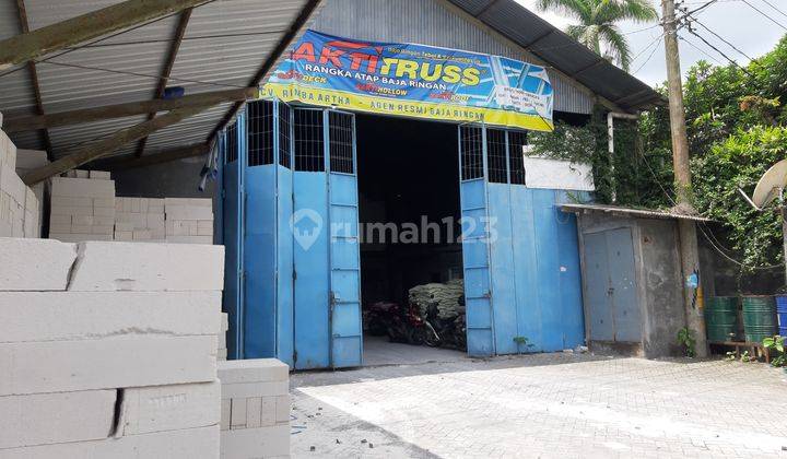 Tanah Di Bonus Bangunan Gudang Dijual Jogja Jln Kaliurang Km 9   1