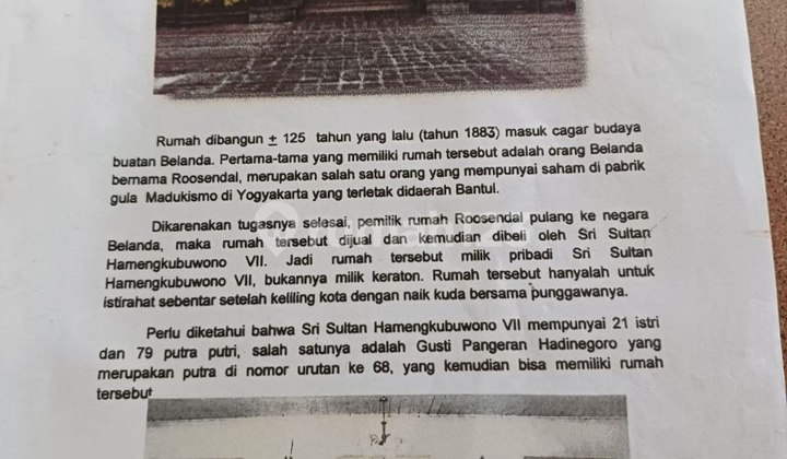 Rumah Herritage peninggalan Belanda Kokoh Kuat.Wirogunan Jogja BU!!! 2