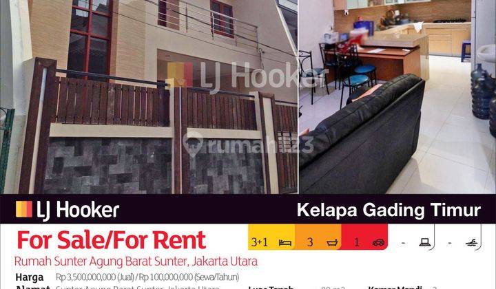 Rumah Sunter Agung Barat Sunter, Jakarta Utara 2