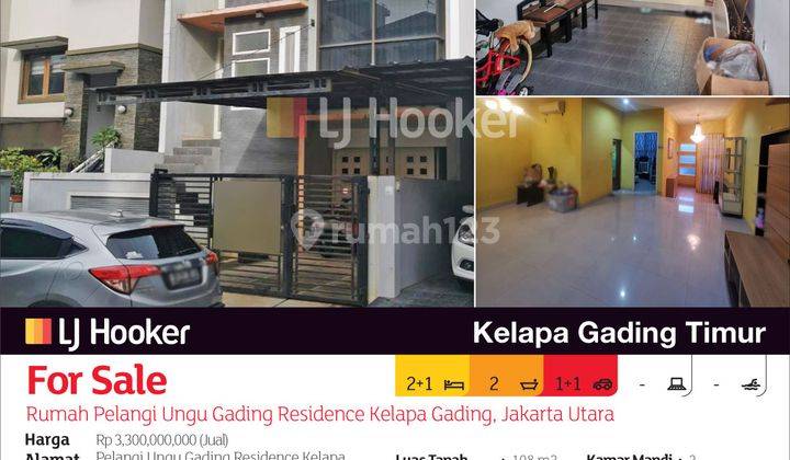 Rumah Pelangi Ungu Gading Residence Kelapa Gading, Jakarta Utara 2