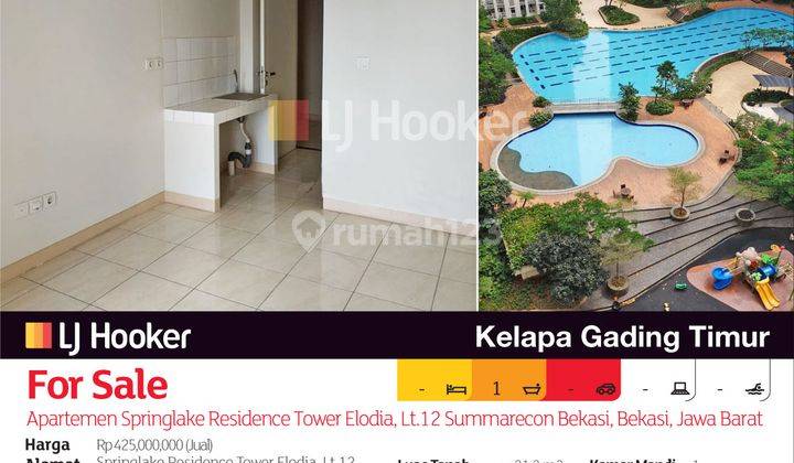 Apartemen Springlake Residence Tower Elodia, Lt.12 Summarecon Bekasi, Bekasi, Jawa Barat 2