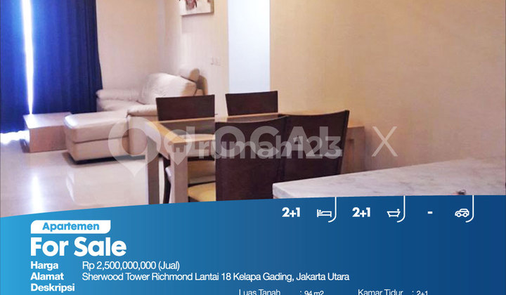 Sherwood Tower Apartment 18th Floor Kelapa Gading, North Jakarta 2