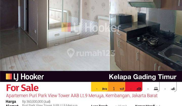 Apartemen Puri Park View Tower Aab Lt.9 Meruya, Kembangan, Jakarta Barat 2