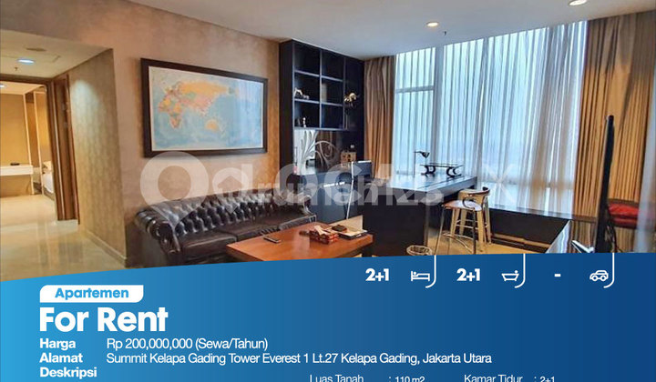 Apartemen Summit Kelapa Gading Tower Everest 1 Lt.27 Kelapa Gading, Jakarta Utara 2