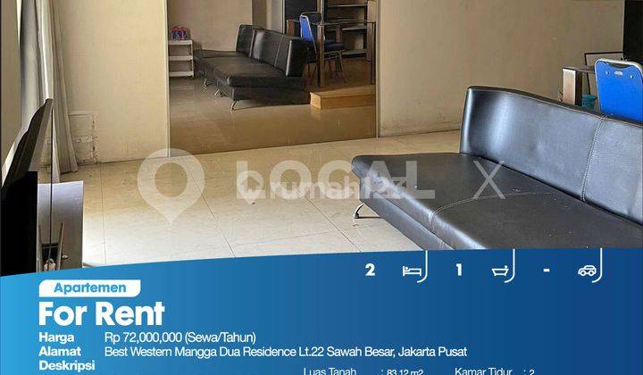 Apartemen Best Western Mangga Dua Residence Lt.22 Sawah Besar, Jakarta Pusat 2