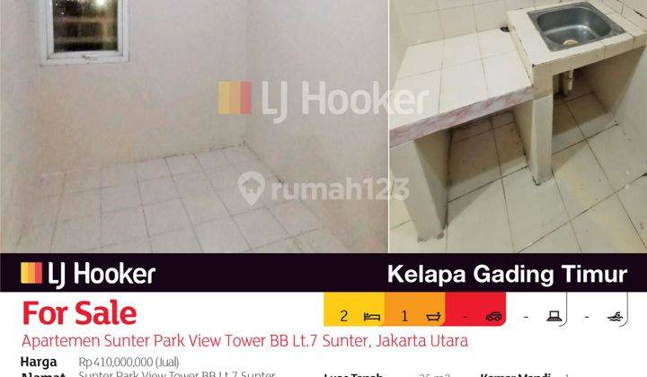 Apartemen Sunter Park View Tower Bb Lt.7 Sunter, Jakarta Utara 2