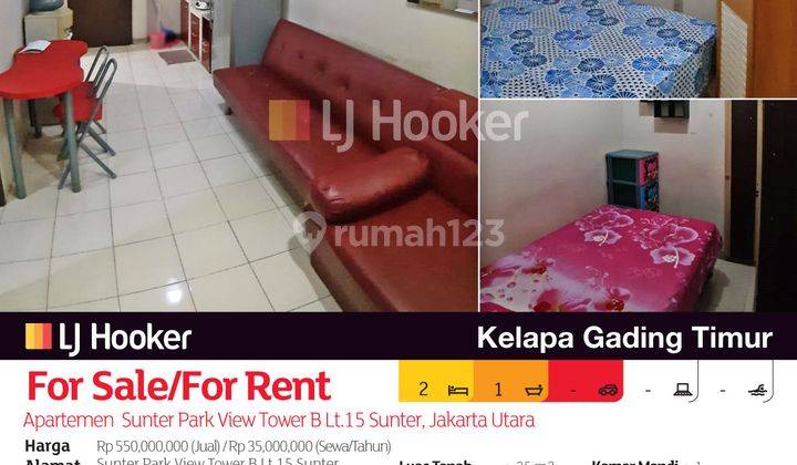 Apartemen Sunter Park View Tower B Lt.15 Sunter, Jakarta Utara 2