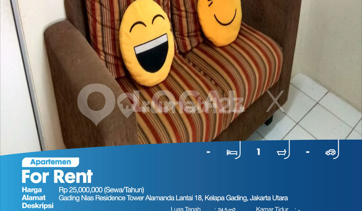 Gading Nias Residence Apartment, Alamanda Tower, 18th Floor, Kelapa Gading, North Jakarta 2