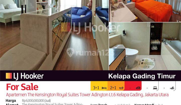 Apartemen The Kensington Royal Suites Tower Adington Lt.6 Kelapa Gading, Jakarta Utara 2