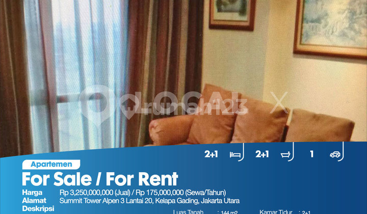 Summit Tower Alpen Apartment, 3rd Floor Unit 20, Kelapa Gading, North Jakarta 2