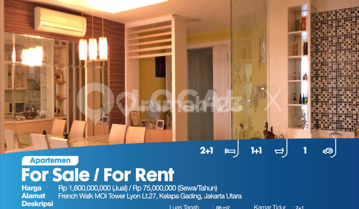 French Walk Moi Tower Lyon Garden 27th Floor, Kelapa Gading, North Jakarta 2