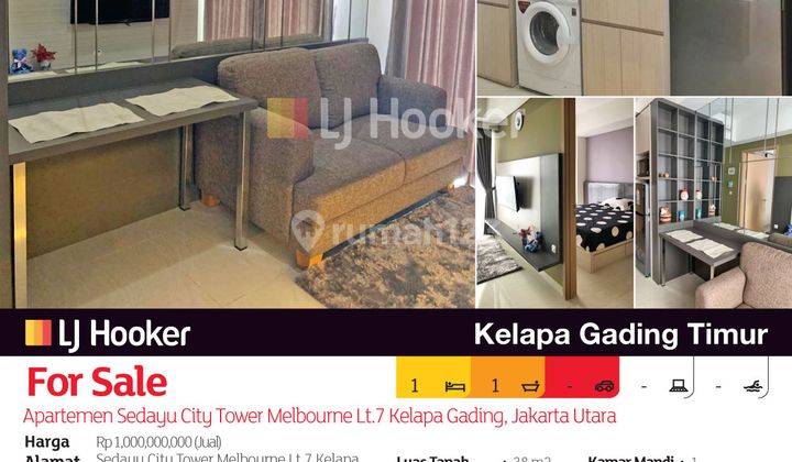 Apartemen Sedayu City Tower Melbourne Lt.7 Kelapa Gading, Jakarta Utara 2