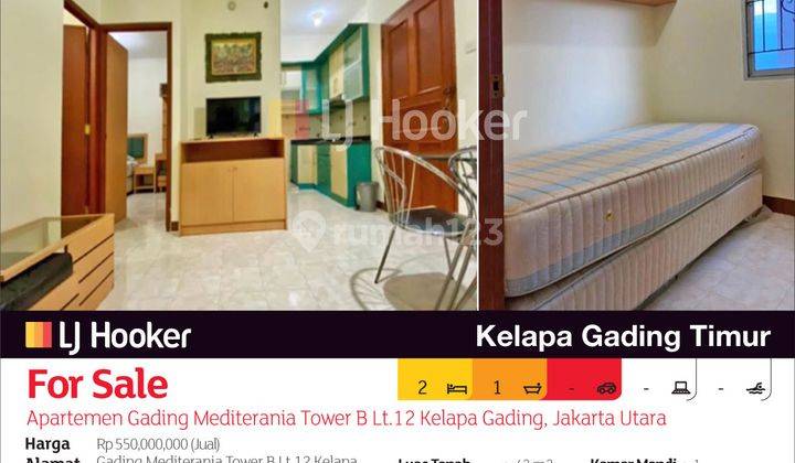 Apartemen Gading Mediterania Tower B Lt.12 Kelapa Gading, Jakarta Utara 2