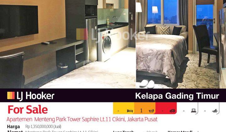 Apartemen Menteng Park Tower Saphire Lt.11 Cikini, Jakarta Pusat 2