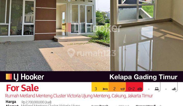 Rumah Metland Menteng Cluster Victoria Ujung Menteng, Cakung, Jakarta Timur 2