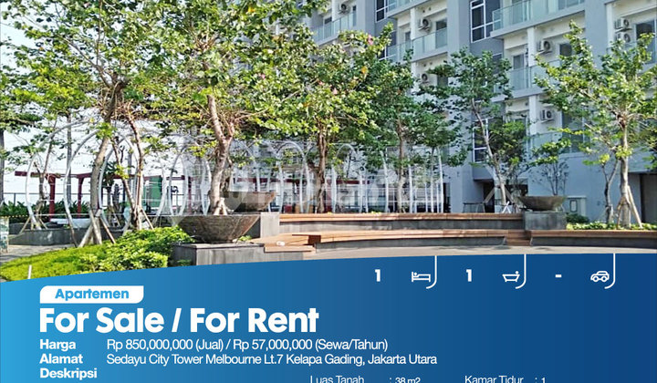 Sedayu City Tower Melbourne, 7th Floor, Kelapa Gading, North Jakarta Apartment 2