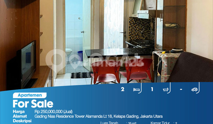 Apartemen Gading Nias Residence Tower Alamanda LT 18, Kelapa Gading, Jakarta Utara 2