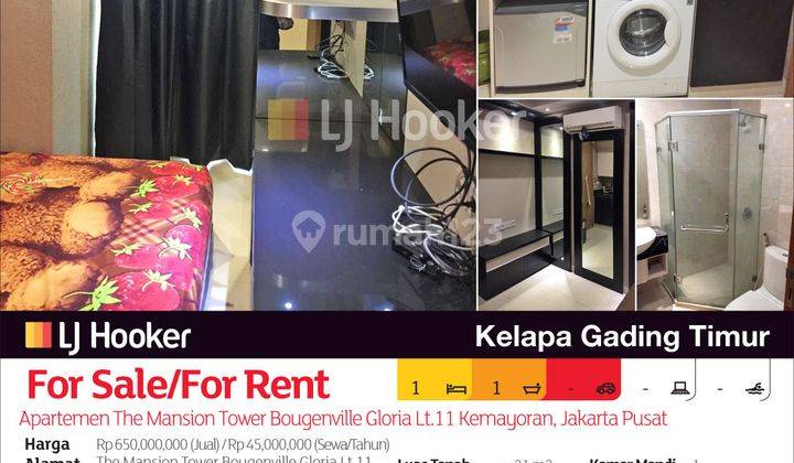 Apartemen The Mansion Tower Bougenville Gloria Lt.11 Kemayoran, Jakarta Pusat 2