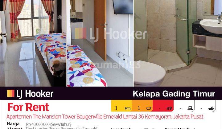 Apartemen The Mansion Tower Bougenville Emerald Lantai 36 Kemayoran, Jakarta Pusat 2