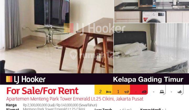 Apartemen Menteng Park Tower Emerald Lt.25 Cikini, Jakarta Pusat 2