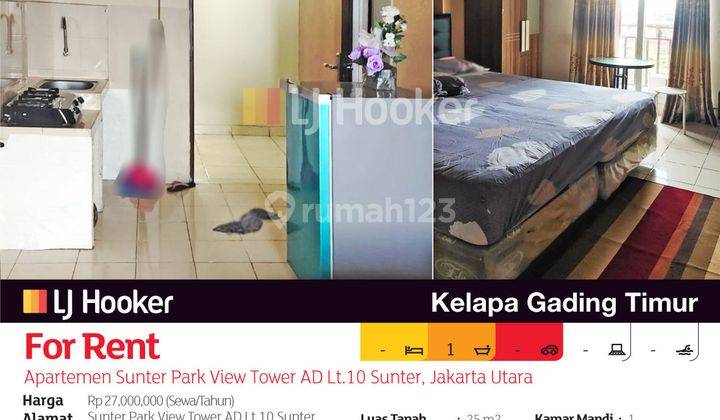 Apartemen Sunter Park View Tower Ad Lt.10 Sunter, Jakarta Utara 2