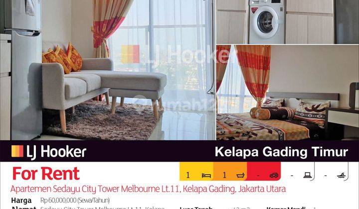 Apartemen Sedayu City Tower Melbourne Lt.11, Kelapa Gading, Jakarta Utara 2