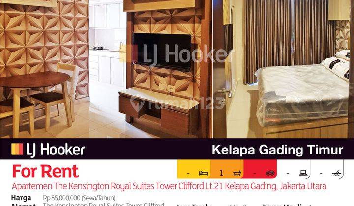 Apartemen The Kensington Royal Suites Tower Clifford Lt.21 Kelapa Gading, Jakarta Utara 2